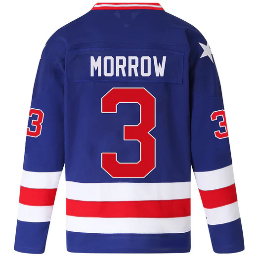 Ken Morrow #3 Men's Blue 1980 USA Hockey Jersey