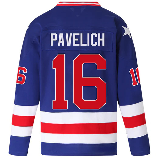 Mark Pavelich #16 Men's Blue 1980 USA Hockey Jersey