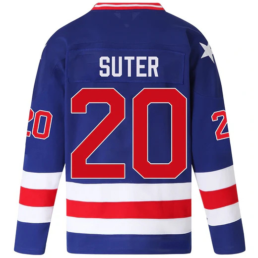 Bob Suter #20 Men's Blue 1980 USA Hockey Jersey