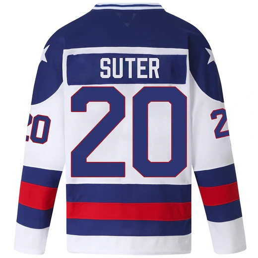 Bob Suter #20 Men's White 1980 USA Hockey Jersey