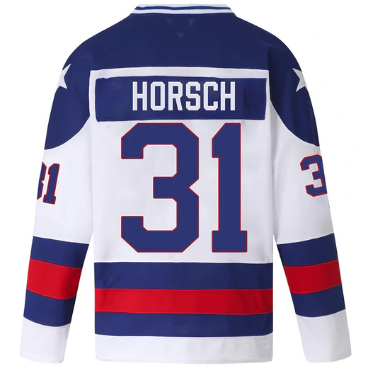 Bruce Horsch #31 Men's White 1980 USA Hockey Jersey