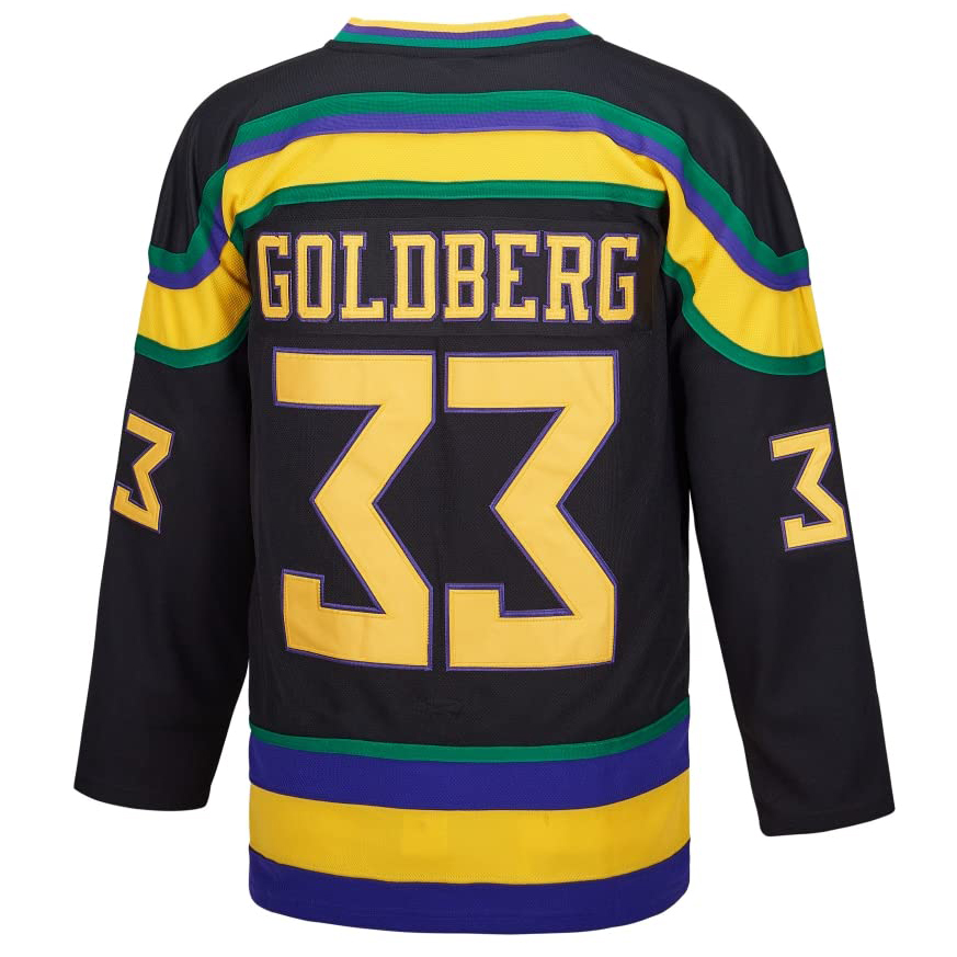 Greg Goldberg #33 Men's Movie Black Hockey Jersey