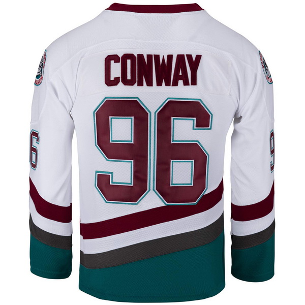 Charlie Conway #96 Men's White Movie Sport Hockey Jersey