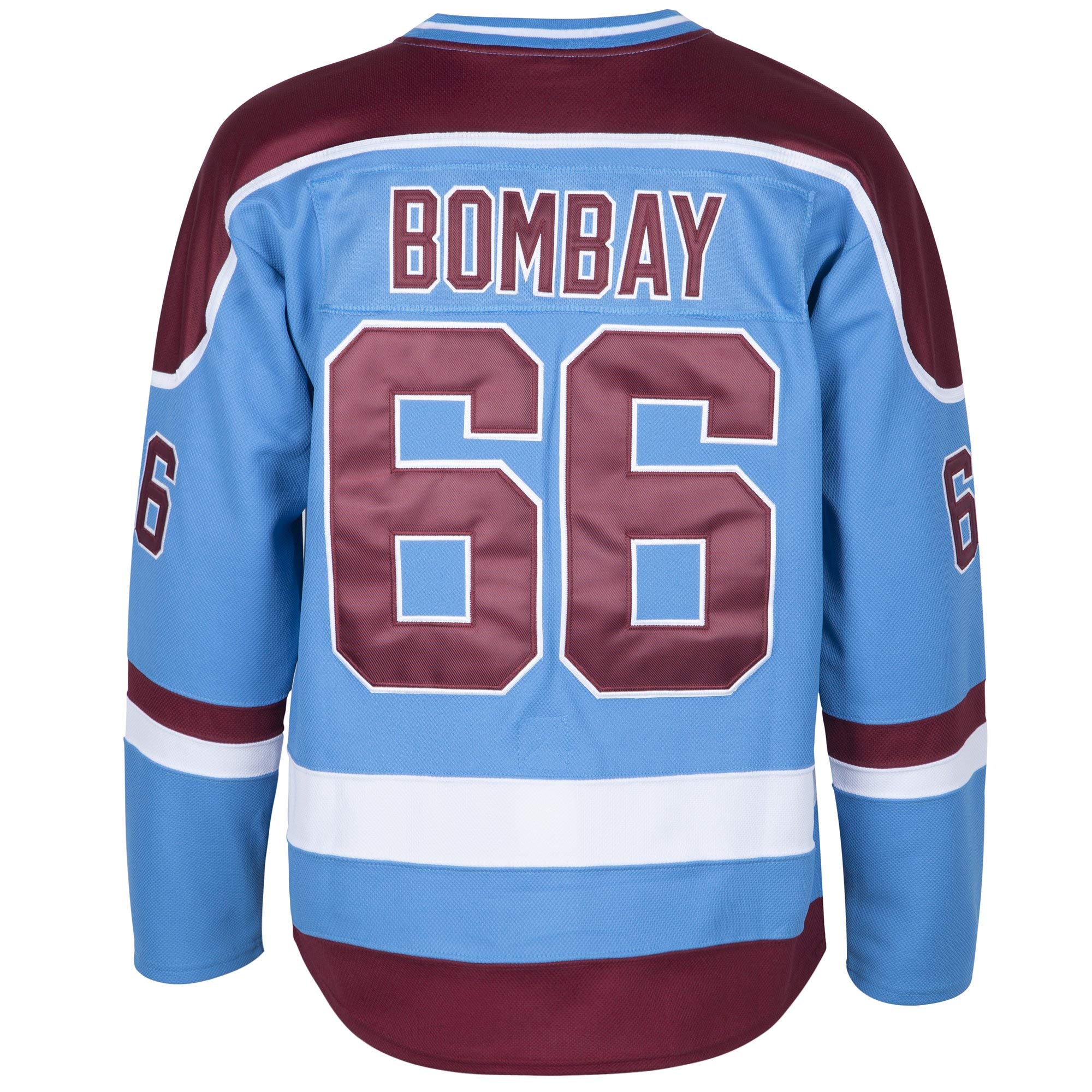 Gordon Bombay #66 Men's Blue Waves Hockey Jersey