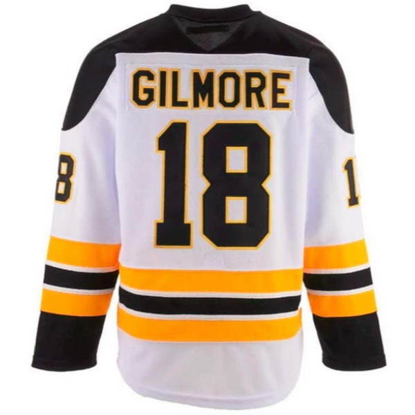 Happy Gilmore #18 Men's White Sport Hockey Jersey