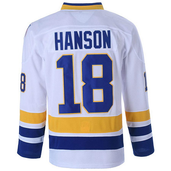 Jeff Hanson #18 Men's White Brothers Classic Hockey Jersey