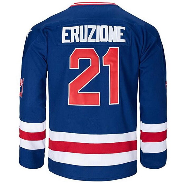 Mike Eruzione #21 Men's Blue 1980 USA Hockey Jersey