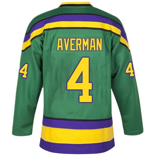 Lester Averman #4 Men's Green Movie Classic Hockey Jersey