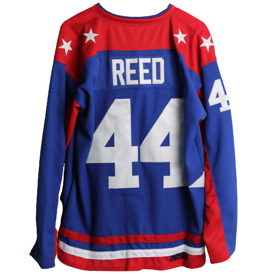 Fulton Reed #44 Men's Blue/Red Team USA Hockey Jersey